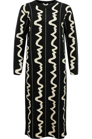 Object Objray L/S Long Dress E Div Knelang Kjole Black