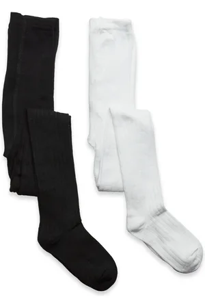 Minymo Stocking - Rib Tights White