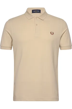 Fred Perry The Shirt Tops Polos Short-sleeved Cream