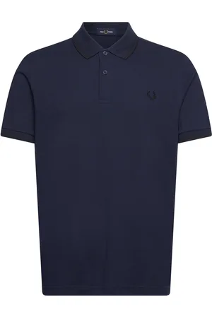 Fred Perry Twin Tipped Fp Shirt Tops Polos Short-sleeved Navy