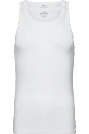 Ralph Lauren Classic Tank Undershirt 2-Pack Tops T-shirts Sleeveless White