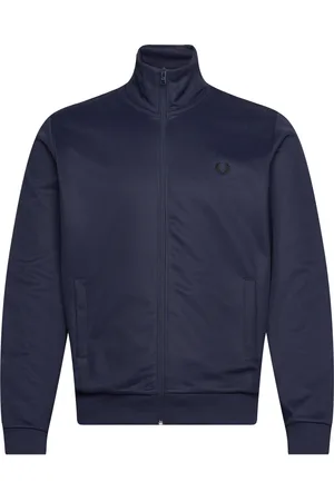 Fred Perry Track Jacket Tops Sweat-shirts & Hoodies Sweat-shirts Blue