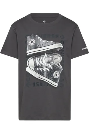 Converse Shinefetti Sneaker Short Sleeve Graphic Tee Sport T-shirts Short-sleeved Black