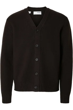 SELECTED Slhcody Ls Knit Relaxed Cardigan Tops Knitwear Cardigans Brown