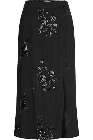 Object Objsim Re Hw Skirt 136 Skirts Knee-length & Midi Skirts Black