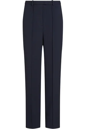 Tommy Hilfiger Punto Relaxed Straight Pant Bottoms Trousers Straight Leg Navy