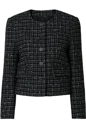 SELECTED Slfwilma Ls Short Blazer Blazers BouclÉ Blazers Black