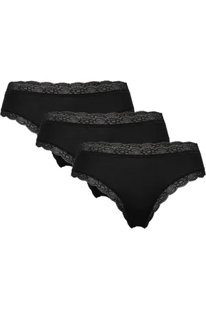 Lindex Brief 3 P Em Lace Brazilian Re Lingerie Panties Brazilian Panties Black