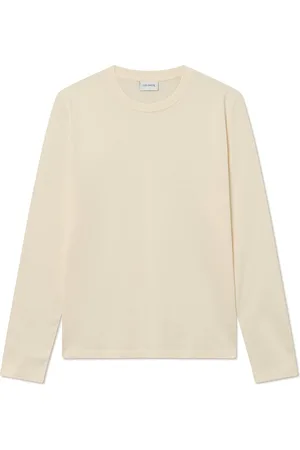 Les Deux Crew Ls T-Shirt Tops T-shirts Long-sleeved White