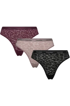 Calvin Klein Brazilian 3Pk Lingerie Panties Brazilian Panties Black