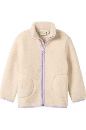 TOM TAILOR Teddy Fur Jacket Outerwear Fleece Outerwear Fleece Jackets Cream