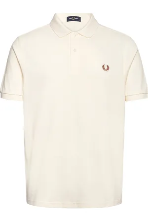 Fred Perry The Shirt Tops Polos Short-sleeved Cream