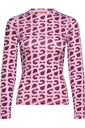 STINE GOYA Elastic Long Sleeve Top, 2244 Stock Designers T-shirts & Tops Long-sleeved Red