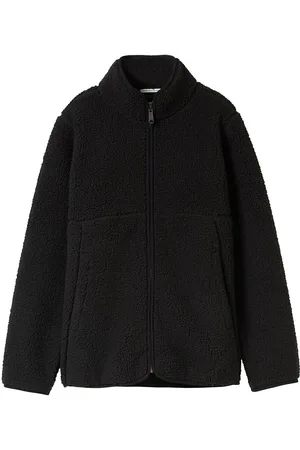 TOM TAILOR Teddy Jacket Outerwear Fleece Outerwear Fleece Jackets Black