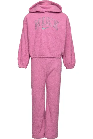 Nike Swoosh Spirit Bouclé Teddy Set Sets Sweatsuits Pink