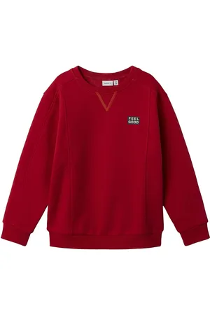 NAME IT Nkmlore Ls Nreg Swe Bru Tops Sweat-shirts & Hoodies Sweat-shirts Red