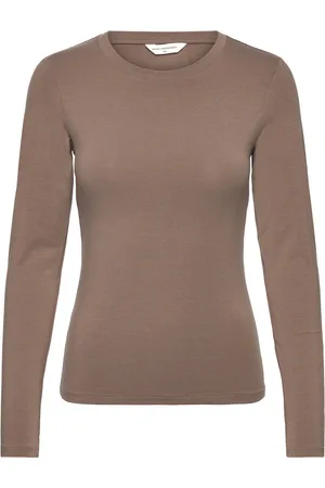 MSCH Mschbetrina O Ls Top Tops T-shirts & Tops Long-sleeved Brown