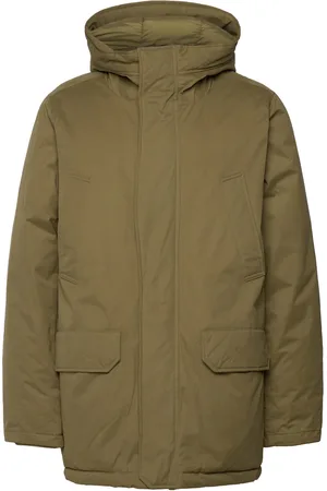 Benetton Heavy Jacket Parkas Jakke Khaki Green