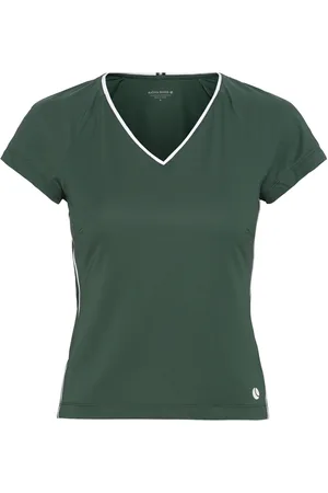 Björn Borg Ace V T-Shirt Sport Women Sport Clothing Sports Tops & T-shirts Sport T-shirts Khaki Green