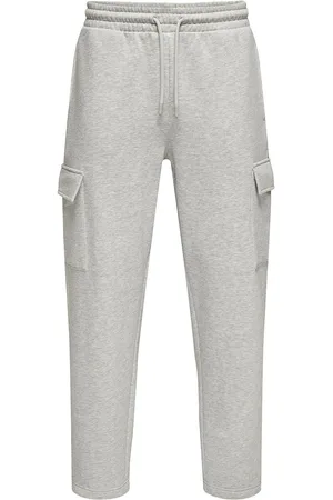 Only & Sons Onsturner Life Straight Cargo Swt Pants Bottoms Sweatpants Grey