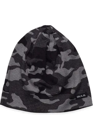 Bula Camo Printed Wool Beanie Accessories Headwear Beanies Grey