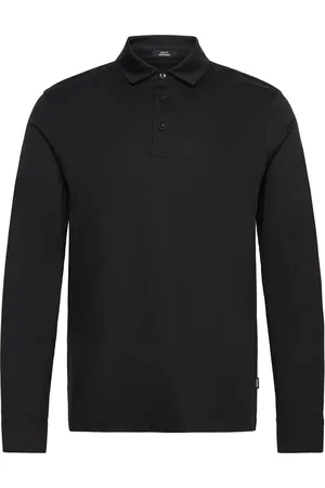 HUGO BOSS H-Pleins 17 Tops Polos Long-sleeved Black