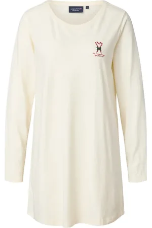 Lexington Mandy Organic Cotton/Modal Jersey Nightgown Nattkjole Cream
