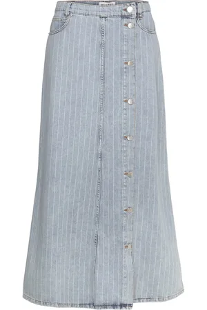 Munthe Saima Skirts Maxi Skirts Blue