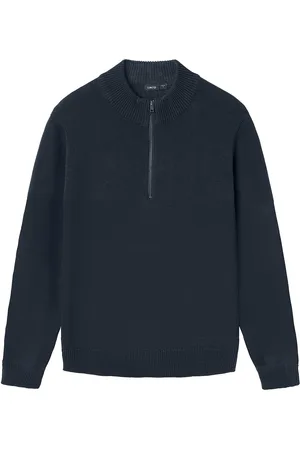 LMTD Nlmnurjos Ls Half Zip Knit Tops Knitwear Pullovers Navy