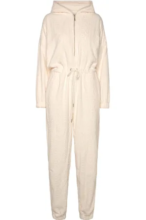 Hunkemöller Fleece Sie Pyjamas Cream