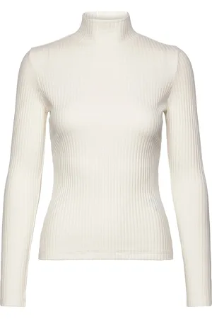HUGO BOSS Driza_3 Tops T-shirts & Tops Long-sleeved Cream