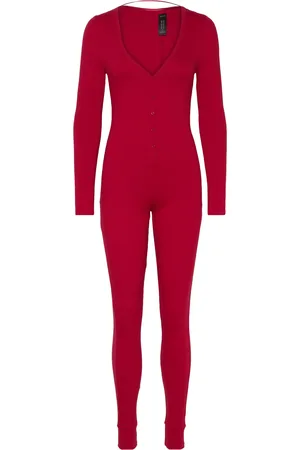 Hunkemöller Fleece Sie Pyjamas Red
