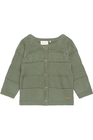 Minymo Cardigan Knit Tops Knitwear Cardigans Green
