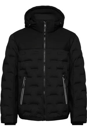TOM TAILOR Hybrid Puffer Jacket Fôret Jakke Black