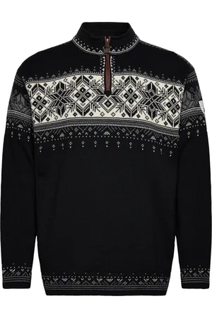 Dale of Norway Blyfjell Sweater Tops Knitwear Half Zip Jumpers Black