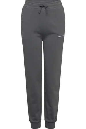 Lyle & Scott Script Embroidered Sweatpant Bottoms Sweatpants Grey