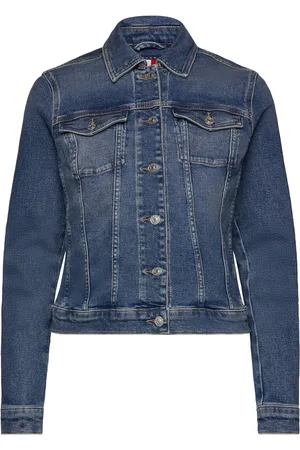 Tommy Hilfiger Vivianne Skn Jacket Ai1232 Dongerijakke Denimjakke Blue