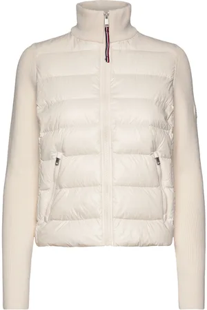 Tommy Hilfiger Lw Down Feminine Gloss Knit Jkt Fôret Jakke Cream