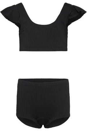 Lindex Bikini Frill On Shoulder Bikini Black