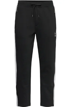 Ralph Lauren Double-Knit Track Pant Bottoms Sweatpants Black