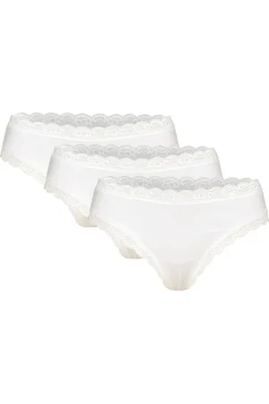 Lindex Brief 3 P Em Lace Brazilian Re Lingerie Panties Brazilian Panties White