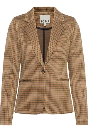 Ichi Ihkate Cameleon Bl Blazers Single Breasted Blazers Brown