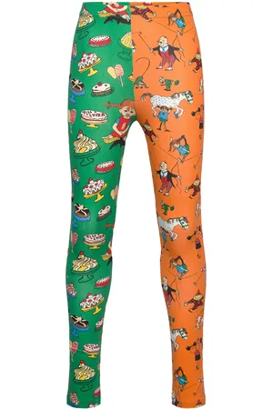 Pippi Langstrømpe Mums Leggings Bottoms Leggings Orange