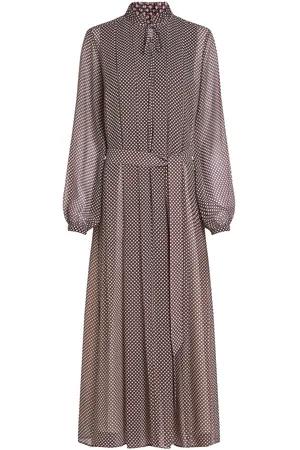 Tommy Hilfiger Ruffle Pleat Belted Long Dress Maxikjole Festkjole Pink