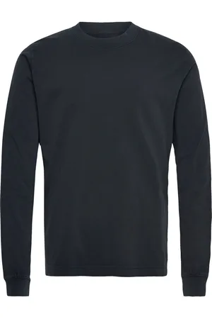 Mads Norgaard Cotton Jersey Dye Frode Tee Ls Tops T-shirts Long-sleeved Black