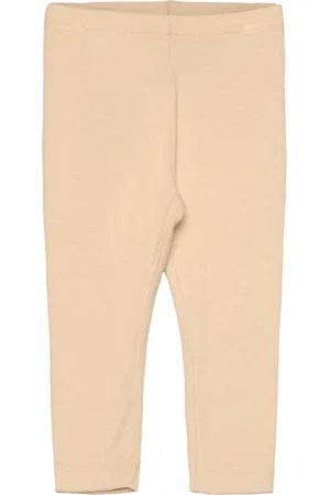 Huttelihut Leggings Rib Bottoms Leggings Beige