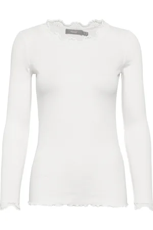 FRANSA Frhizamond 2 T-Shirt Tops T-shirts & Tops Long-sleeved White
