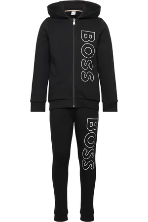 HUGO BOSS Cardigan+Trousers Sets Sweatsuits Black