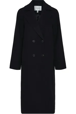Y.A.S Margot Ls Long Coat S. Noos Ullfrakk Frakk Black