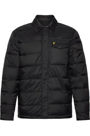 Lyle & Scott Wadded Collared Jacket Fôret Jakke Black